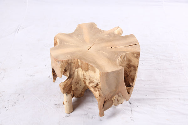 Free Form 23” Organic Teak Root Side Table 7.1