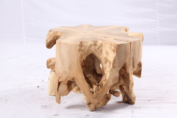 Free Form 23” Organic Teak Root Side Table 7.1