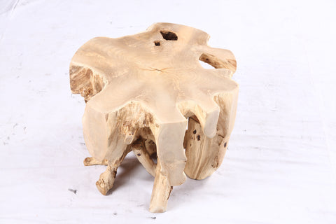 Free Form 23” Organic Teak Root Side Table 7.2