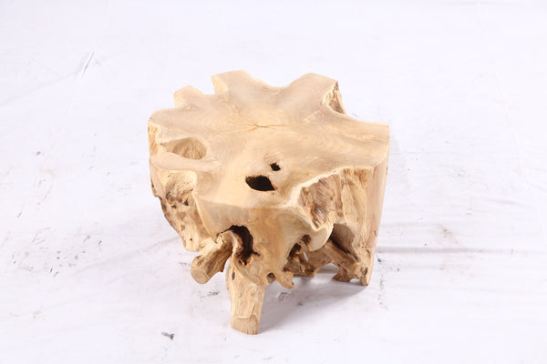 Free Form 23” Organic Teak Root Side Table 7.2