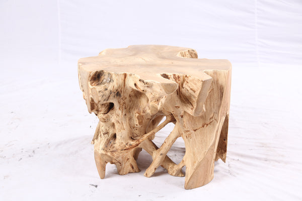 Free Form 23” Organic Teak Root Side Table 7.3
