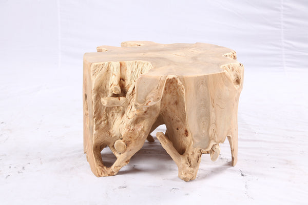 Free Form 23” Organic Teak Root Side Table 7.3
