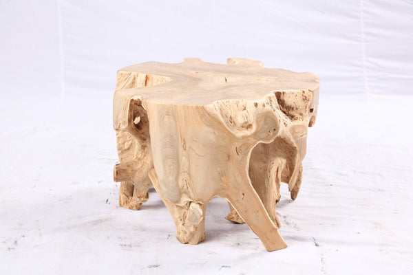 Free Form 23” Organic Teak Root Side Table 7.3