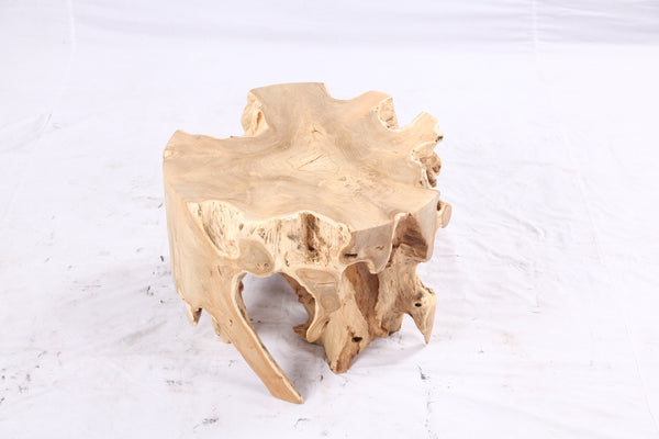Free Form 23” Organic Teak Root Side Table 7.3