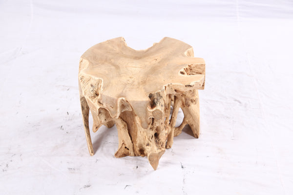 Free Form 23” Organic Teak Root Side Table 7.3