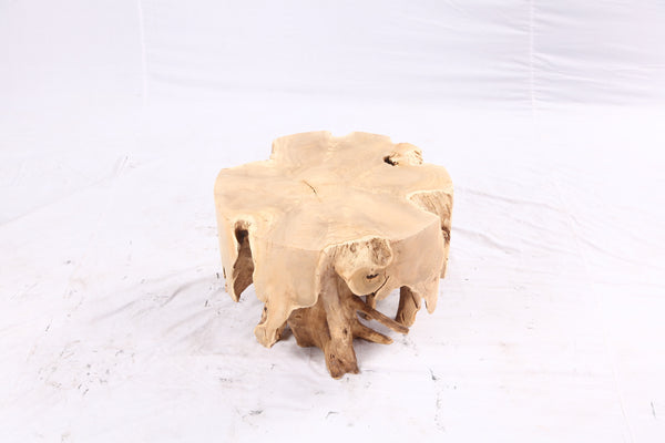 Free Form 23” Organic Teak Root Side Table 7.4