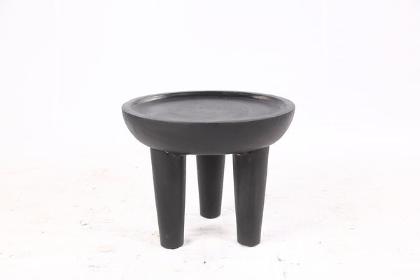 Pair of 20” Round Suar Flat-Top Side Table