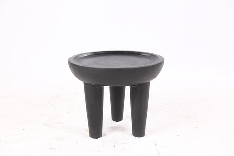 20” Round Suar Flat-Top Side Table-Single