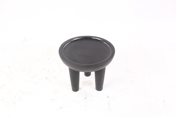 Pair of 20” Round Suar Flat-Top Side Table