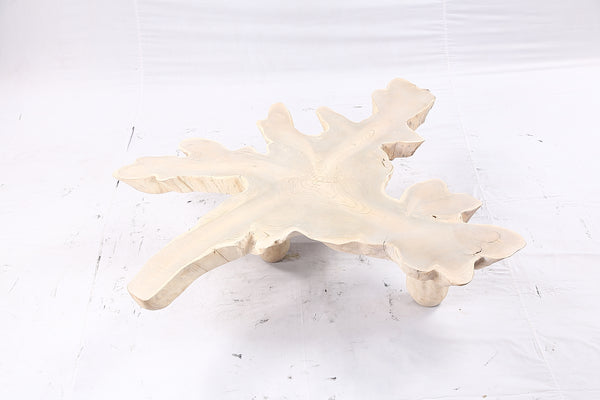 Free Form Living Edge Bleached One Slab Coffee Table 283