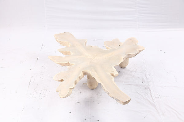 Free Form Living Edge Bleached One Slab Coffee Table 283
