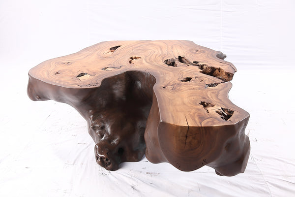 Brown Free Form Organic Coffee Table