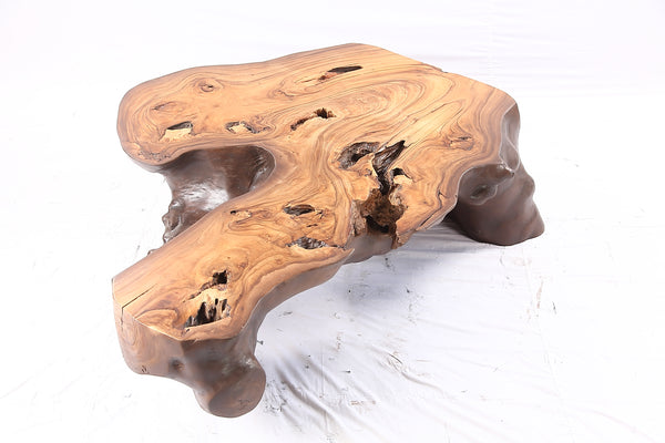 Brown Free Form Organic Coffee Table
