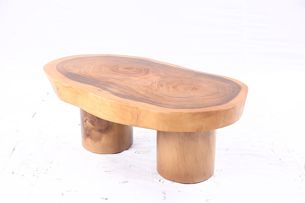 Brown Living Edge Oval Coffee Table 91