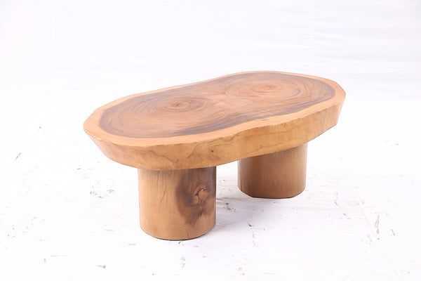 Brown Living Edge Oval Coffee Table 91