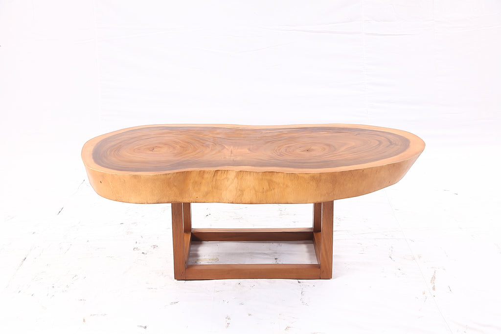 Brown Living Edge Oval Coffee Table 92