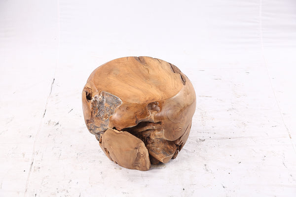 18” Round Organic Teak Root Side Table - Set of 5
