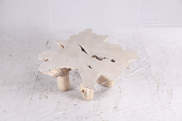 Bleached Free Form Living Edge Coffee Table 34