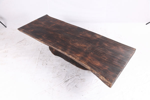 Dark Brown Single Slab Coffee Table