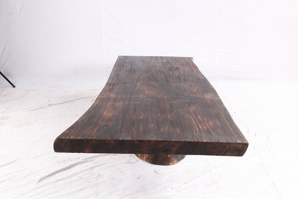 Dark Brown Single Slab Coffee Table