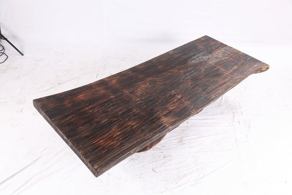 Dark Brown Single Slab Coffee Table