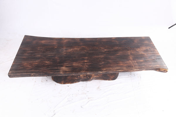 Dark Brown Single Slab Coffee Table