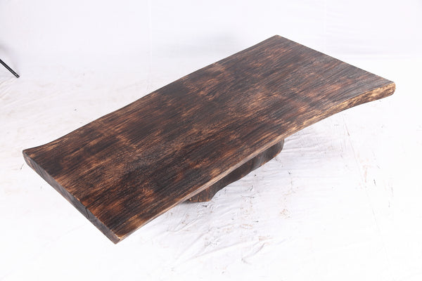 Dark Brown Single Slab Coffee Table