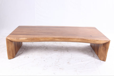 70” Inch Brown Rectangular Coffee Table 312