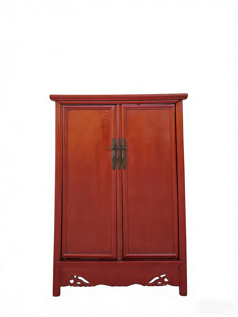 19th Century Red Catalpa Armoire
