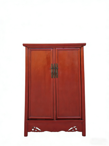 19th Century Red Catalpa Armoire