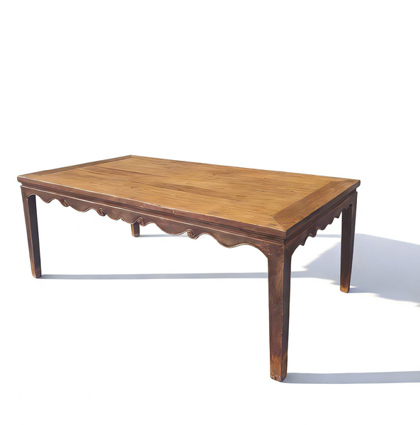 Antique Elm 82" Long Dining Table