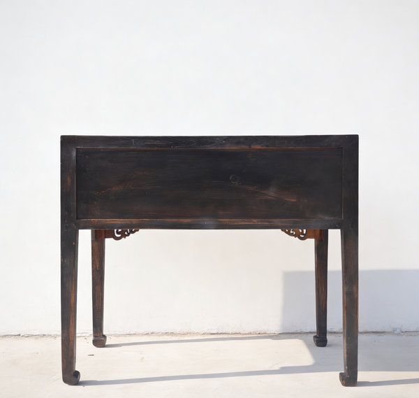 Antique Chinese 40" Three-Drawer Console Table
