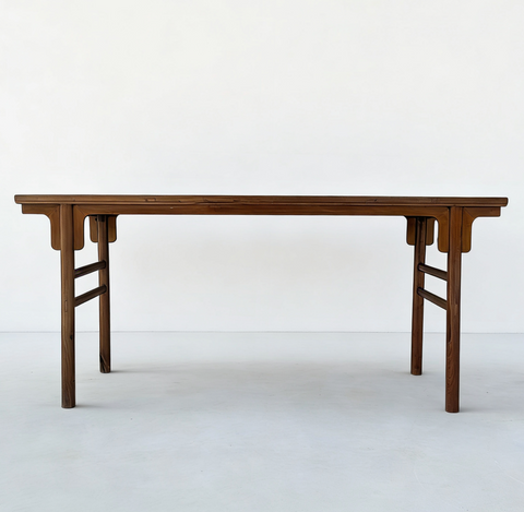 75" Long Antique Chinese Painting Table