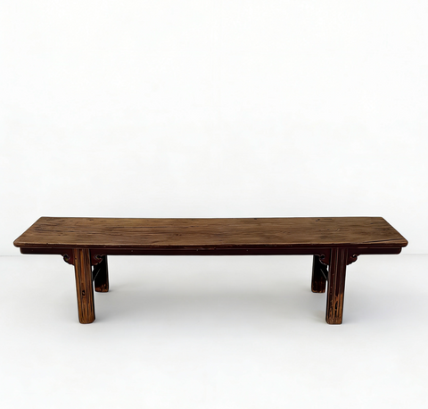 Vintage 85" Long Elm Bench