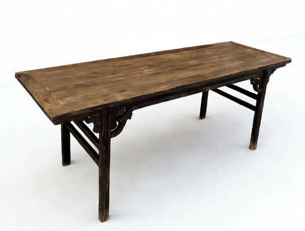 86" Long Antique Chinese Painting Table