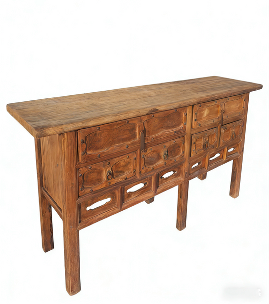 Carved Early 19th Century Elm Console