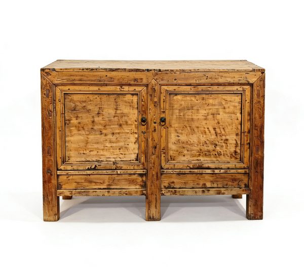 Aged Poplar Double Cabinet