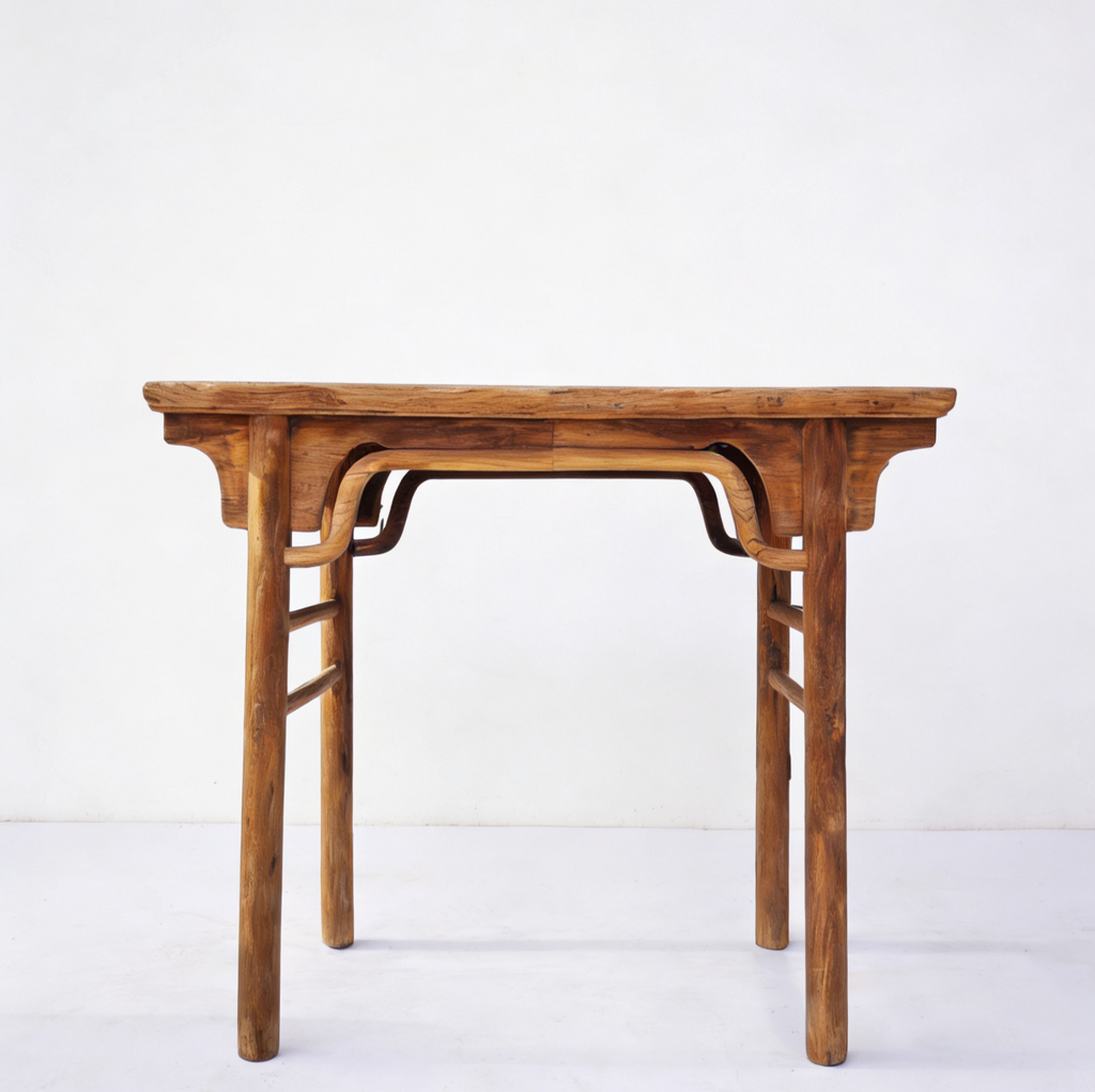 19th Century Elm 38" Altar Table