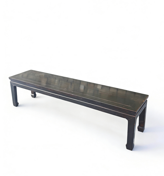 82" Long Vintage Solid Elm Bench