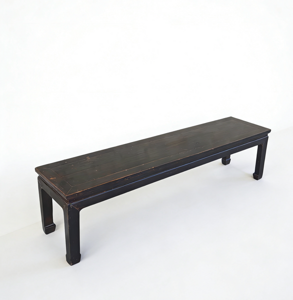 82" Long Vintage Solid Elm Bench