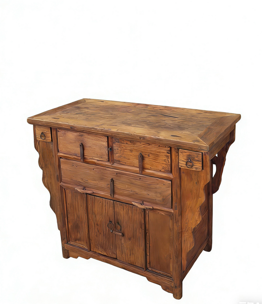 3 Drawer Poplar Sideboard