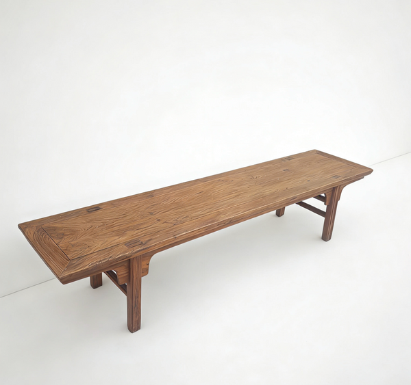 Vintage 84" Long Elm Bench