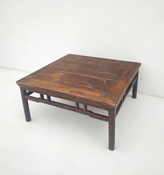 Antique 40" Square Coffee Table