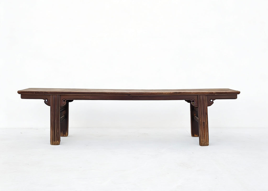 Vintage 86" Long Elm Bench