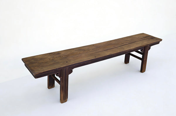 Vintage 86" Long Elm Bench