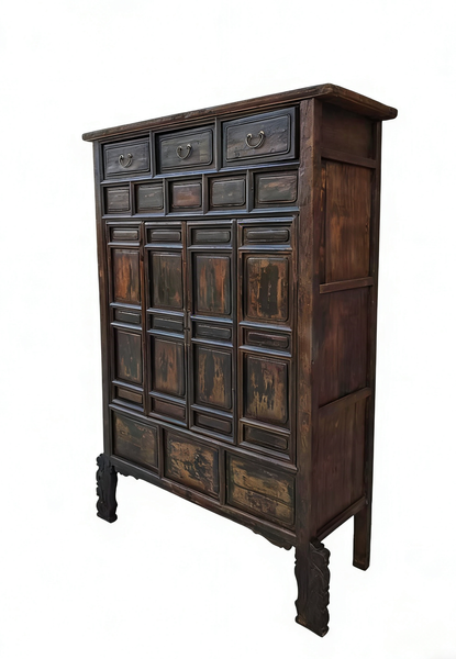 Imperial 16th Century Elm Display Cabinet
