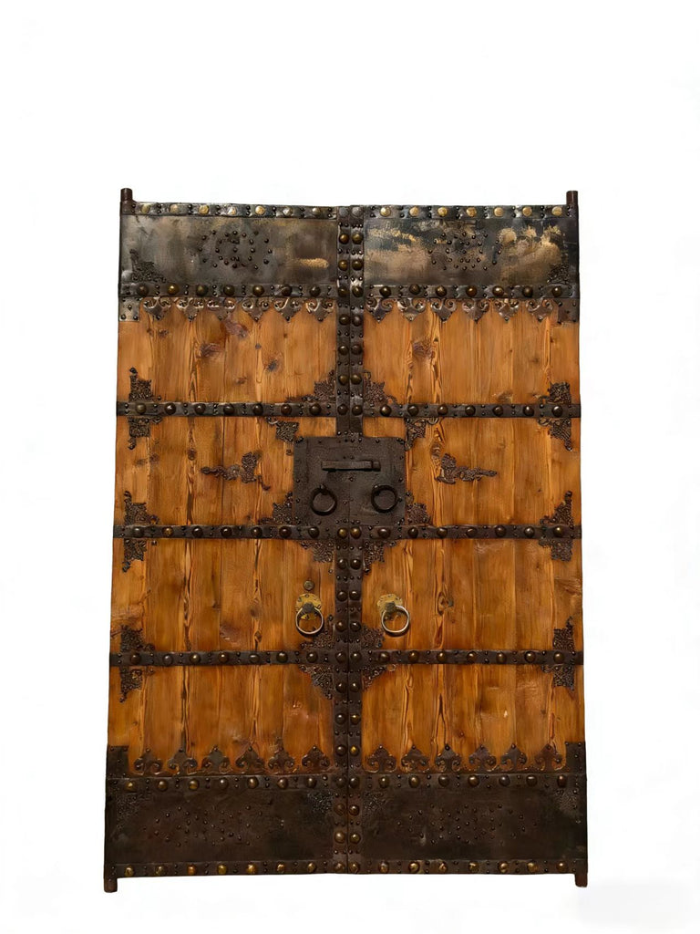 Antique Chinese Wood Doors with Iron Hardware