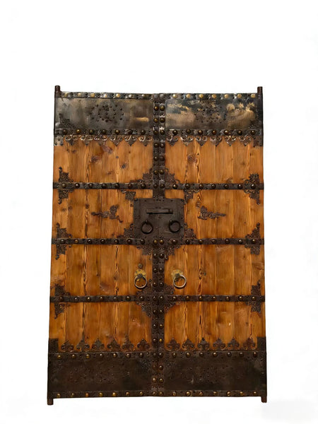 Antique Chinese Wood Doors with Iron Hardware