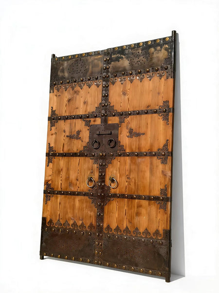 Antique Chinese Wood Doors with Iron Hardware