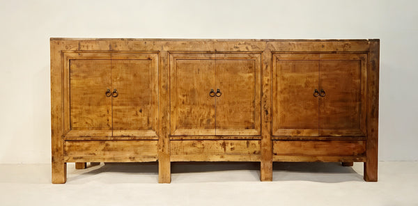 Aged Poplar 3 Door Cabinet